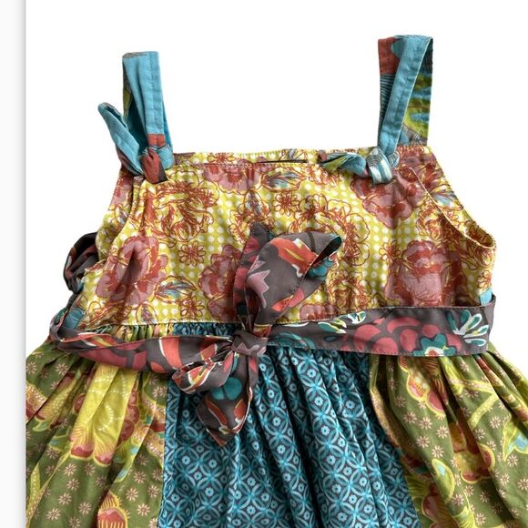 Matilda Jane Leona Dress You and Me Scottie Dog Apron Dress Size 4 - Picture 13 of 16
